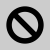 prohibited editable icon